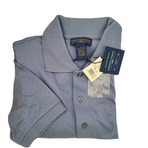 Joseph & Lyman Men's Light Blue Short Sleeve Polo Shirt knit cotton  sz L new